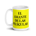 El Amante De Las Películas The Movie Lover Funny Home Office Work Coffee Mug Mexican Spanish Pride Gift White Glossy Cup Yellow Card Mug Mexicada