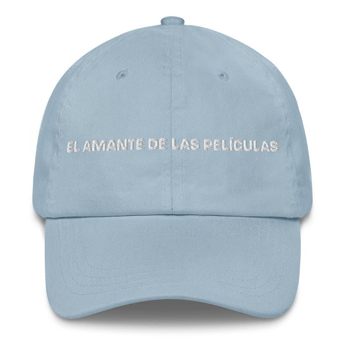 El Amante De Las Películas The Movie Lover Mexican Spanish Pride Gift Regalo Dad Hat Mexicada Light Blue