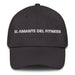 El Amante Del Fitness The Fitness Lover Mexican Spanish Pride Gift Regalo Dad Hat Mexicada Dark Grey