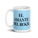 El Amante Del Rock The Rock Music Lover Funny Home Office Work Coffee Mug Mexican Spanish Pride Gift White Glossy Cup Sky Blue Card Mug Mexicada