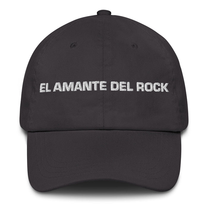 El Amante Del Rock The Rock Music Lover Mexican Spanish Pride Gift Regalo Dad Hat Mexicada Dark Grey