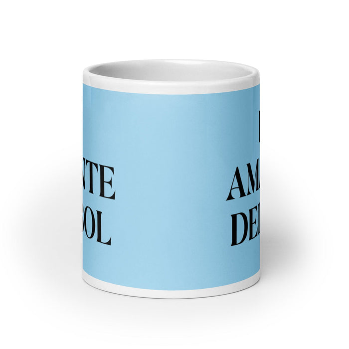 El Amante Del Sol The Sun Lover Funny Home Office Work Coffee Mug Mexican Spanish Pride Gift White Glossy Cup Sky Blue Card Mug Mexicada