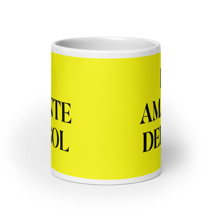 El Amante Del Sol The Sun Lover Funny Home Office Work Coffee Mug Mexican Spanish Pride Gift White Glossy Cup Yellow Card Mug Mexicada