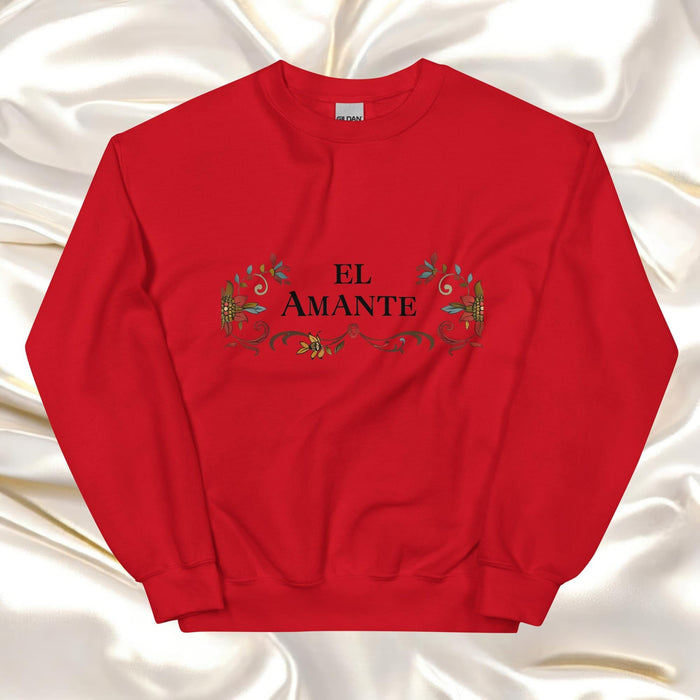 El Amante Exclusive Art Piece Home Office Work Mexican Spanish Pride Gift One-Of-A-Kind Unisex Sweatshirt | E3 Mexicada Red / S