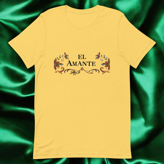 El Amante Exclusive Art Piece Home Office Work Mexican Spanish Pride Gift One-Of-A-Kind Unisex T-Shirt | E3 Mexicada Yellow / S