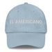 El Americano The American Mexican Spanish Pride Gift Regalo Dad Hat Mexicada Light Blue