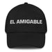 El Amigable The Friendly One Mexican Spanish Pride Gift Regalo Dad Hat Mexicada Black