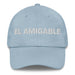 El Amigable The Friendly One Mexican Spanish Pride Gift Regalo Dad Hat Mexicada Light Blue