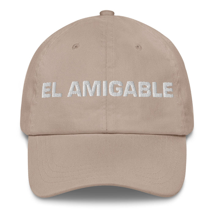 El Amigable The Friendly One Mexican Spanish Pride Gift Regalo Dad Hat Mexicada Stone