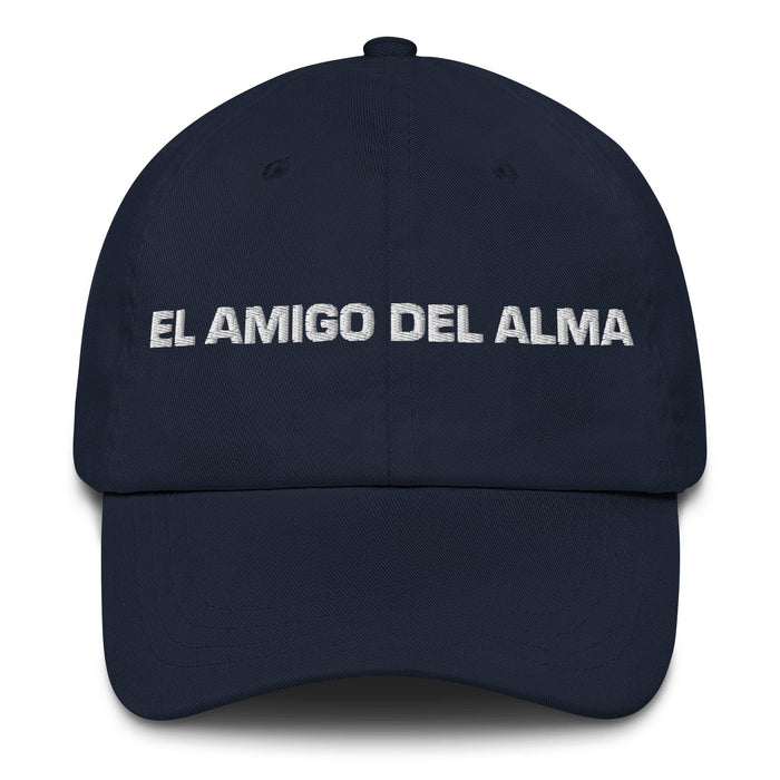 El Amigo Del Alma The Soulmate Friend Mexican Spanish Pride Gift Regalo Dad Hat Mexicada Navy