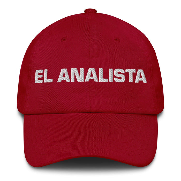 El Analista The Analyst Mexican Spanish Pride Gift Regalo Dad Hat Mexicada Cranberry