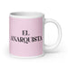 El Anarquista The Anarchist Funny Home Office Work Coffee Mug Mexican Spanish Pride Gift White Glossy Cup Light Pink Card Mug Mexicada 20 oz