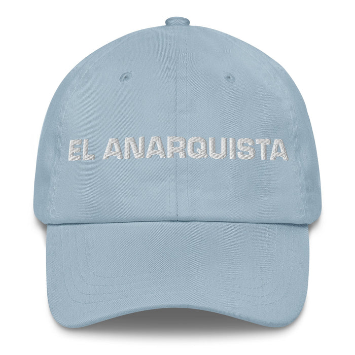 El Anarquista The Anarchist Mexican Spanish Pride Gift Regalo Dad Hat Mexicada Light Blue