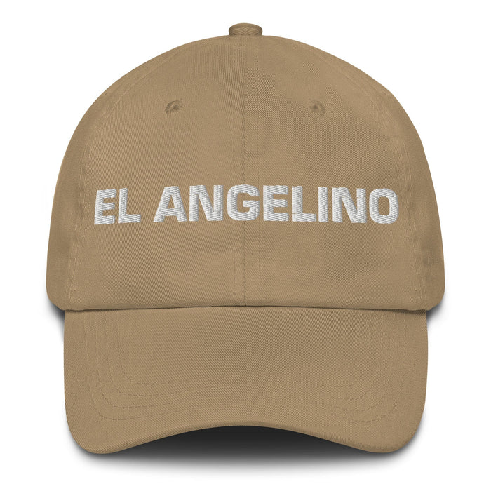 El Angelino The Los Angeles Resident Mexican Spanish Pride Gift Regalo Dad Hat Mexicada Khaki