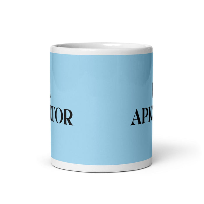 El Apicultor The Beekeeper Funny Home Office Work Coffee Mug Mexican Spanish Pride Gift White Glossy Cup Sky Blue Card Mug Mexicada