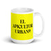 El Apicultor Urbano The Urban Beekeeper Funny Home Office Work Coffee Mug Mexican Spanish Pride Gift White Glossy Cup Yellow Card Mug Mexicada 15 oz