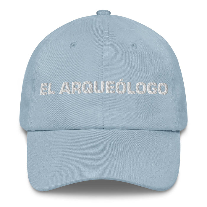 El Arqueólogo The Archaeologist Mexican Spanish Pride Gift Regalo Dad Hat Mexicada Light Blue