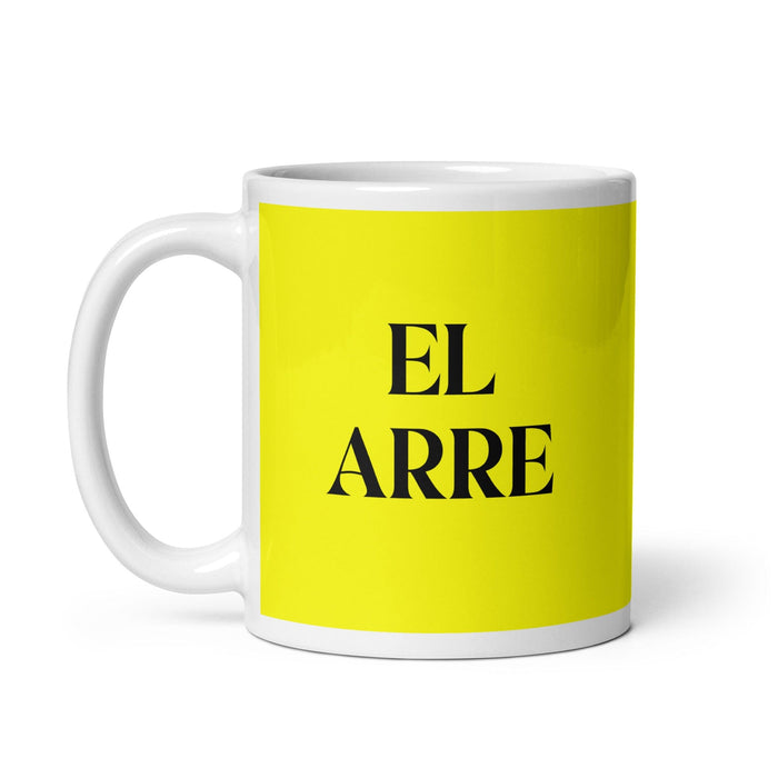 El Arre The Agreeable One Funny Home Office Work Coffee Mug Mexican Spanish Pride Gift White Glossy Cup Yellow Card Mug Mexicada