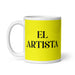 El Artista The Artist Funny Home Office Work Coffee Mug Mexican Spanish Pride Gift White Glossy Cup Yellow Card Mug Mexicada