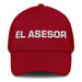 El Asesor The Advisor Mexican Spanish Pride Gift Regalo Dad Hat Mexicada Cranberry