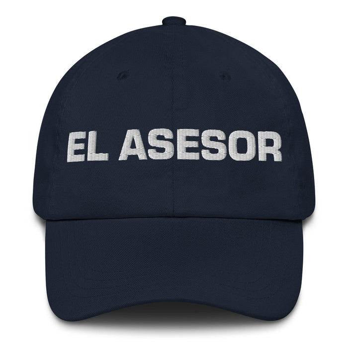 El Asesor The Advisor Mexican Spanish Pride Gift Regalo Dad Hat Mexicada Navy