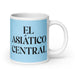 El Asiático Central The Central Asian Funny Home Office Work Coffee Mug Mexican Spanish Pride Gift White Glossy Cup Sky Blue Card Mug Mexicada 20 oz