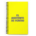 El Asistente De Ventas The Sales Assistant | Yellow Spiral Notebook, 140 Dotted Sheets | Funny Gift Idea Home Office Work | Mexican Spanish Pride Gift Mexicada