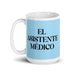 El Asistente Médico The Medical Assistant Funny Home Office Work Coffee Mug Mexican Spanish Pride Gift White Glossy Cup Sky Blue Card Mug Mexicada