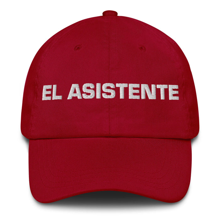 El Asistente The Assistant Mexican Spanish Pride Gift Regalo Dad Hat Mexicada Cranberry