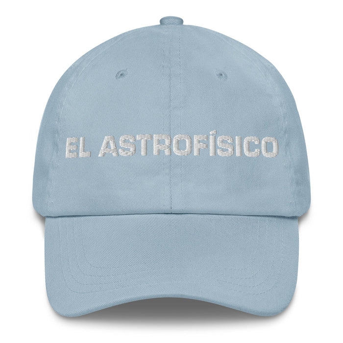 El Astrofísico The Astrophysicist Mexican Spanish Pride Gift Regalo Dad Hat Mexicada Light Blue