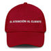 El Atención Al Cliente The Customer Service Mexican Spanish Pride Gift Regalo Dad Hat Mexicada Cranberry