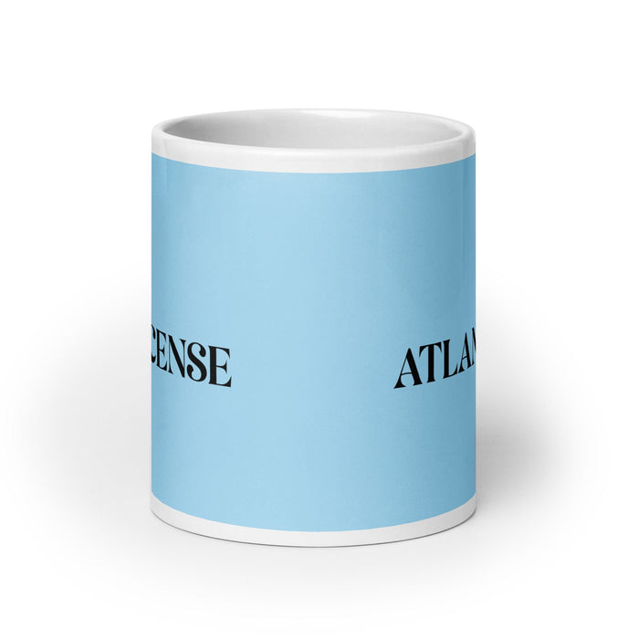 El Atlanticense The Atlantic City Resident Funny Home Office Work Coffee Mug Mexican Spanish Pride Gift White Glossy Cup Sky Blue Card Mug Mexicada