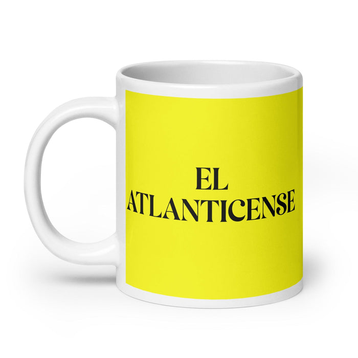 El Atlanticense The Atlantic City Resident Funny Home Office Work Coffee Mug Mexican Spanish Pride Gift White Glossy Cup Yellow Card Mug Mexicada