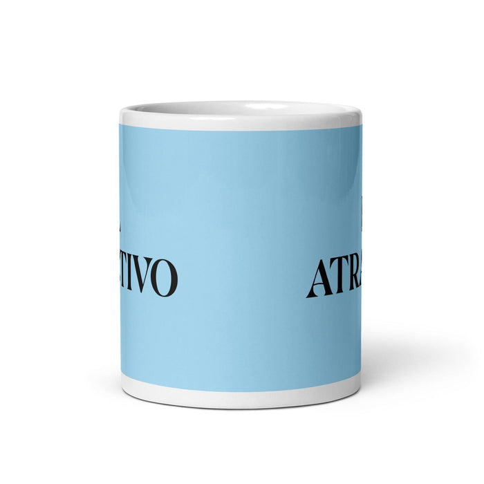 El Atractivo The Attractive One Funny Home Office Work Coffee Mug Mexican Spanish Pride Gift White Glossy Cup Sky Blue Card Mug Mexicada