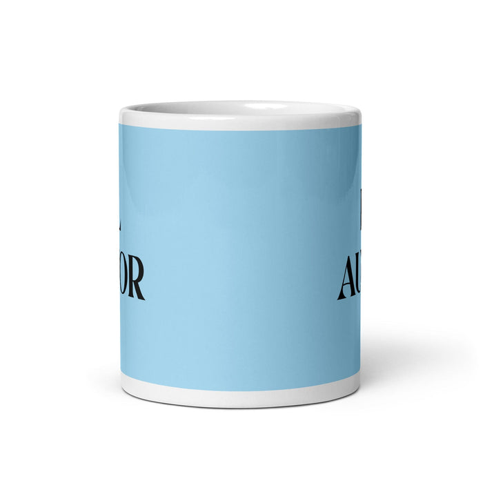 El Autor The Author Funny Home Office Work Coffee Mug Mexican Spanish Pride Gift White Glossy Cup Sky Blue Card Mug Mexicada