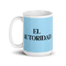 El Autoridad The Authority Funny Home Office Work Coffee Mug Mexican Spanish Pride Gift White Glossy Cup Sky Blue Card Mug Mexicada