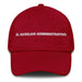 El Auxiliar Administrativo The Administrative Assistant Mexican Spanish Pride Gift Regalo Dad Hat Mexicada Cranberry