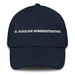 El Auxiliar Administrativo The Administrative Assistant Mexican Spanish Pride Gift Regalo Dad Hat Mexicada Navy