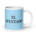 El Aventado The Bold One Funny Home Office Work Coffee Mug Mexican Spanish Pride Gift White Glossy Cup Sky Blue Card Mug Mexicada 20 oz