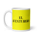 El Aventurero The Adventurer Funny Home Office Work Coffee Mug Mexican Spanish Pride Gift White Glossy Cup Yellow Card Mug Mexicada