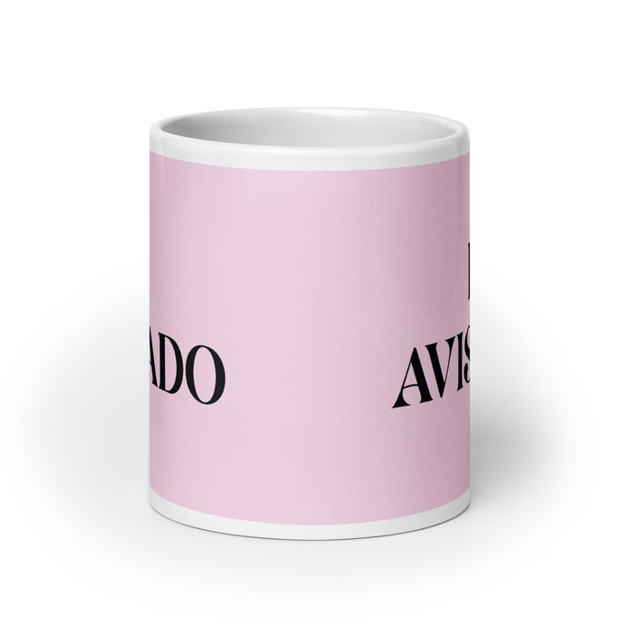 El Avispado The Sharp One Funny Home Office Work Coffee Mug Mexican Spanish Pride Gift White Glossy Cup Light Pink Card Mug Mexicada