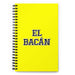 El Bacán The Awesome One | Yellow Spiral Notebook, 140 Dotted Sheets | Funny Gift Idea Home Office Work | Mexican Spanish Pride Gift Mexicada