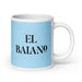 El Baiano The Bahia Resident Funny Home Office Work Coffee Mug Mexican Spanish Pride Gift White Glossy Cup Sky Blue Card Mug Mexicada 20 oz