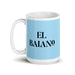 El Baiano The Bahia Resident Funny Home Office Work Coffee Mug Mexican Spanish Pride Gift White Glossy Cup Sky Blue Card Mug Mexicada