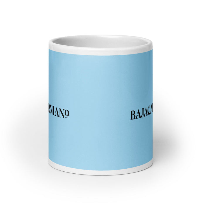 El Bajacaliforniano The Baja Californian Funny Home Office Work Coffee Mug Mexican Spanish Pride Gift White Glossy Cup Sky Blue Card Mug Mexicada