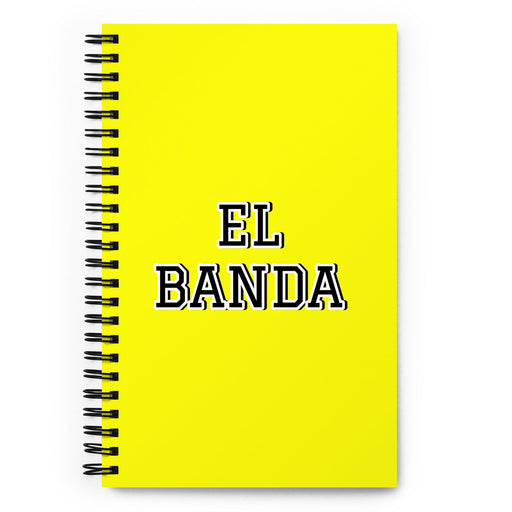 El Banda The Crew | Yellow Spiral Notebook, 140 Dotted Sheets | Funny Gift Idea Home Office Work | Mexican Spanish Pride Gift Mexicada