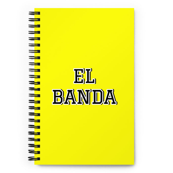 El Banda The Crew | Yellow Spiral Notebook, 140 Dotted Sheets | Funny Gift Idea Home Office Work | Mexican Spanish Pride Gift Mexicada