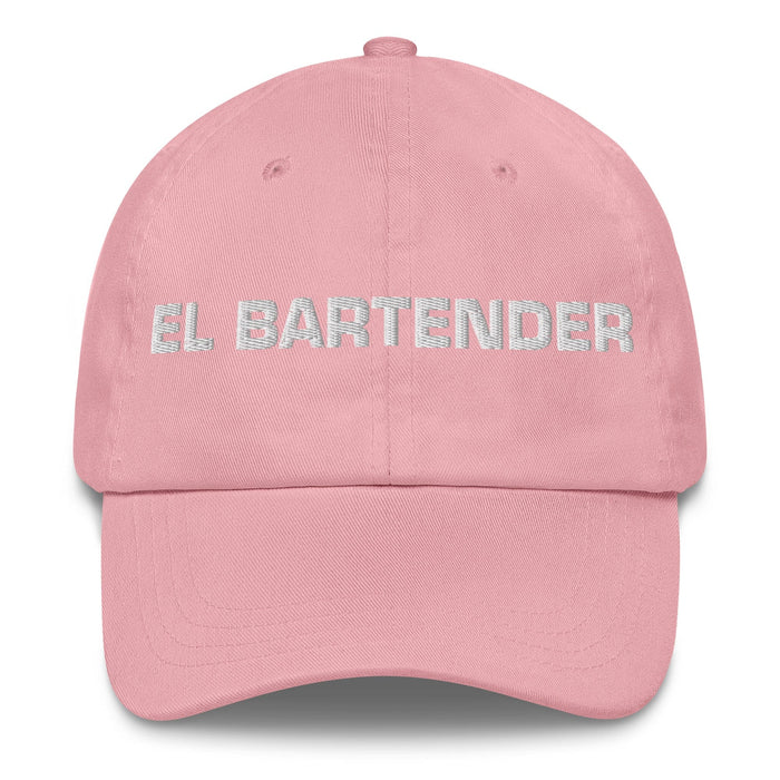 El Bartender The Bartender Mexican Spanish Pride Gift Regalo Dad Hat Mexicada Pink