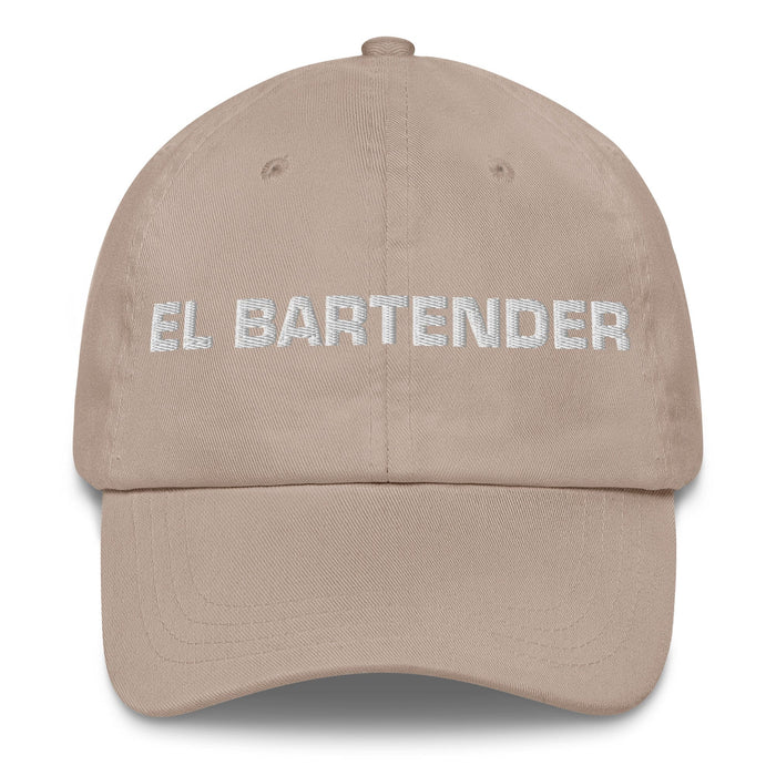 El Bartender The Bartender Mexican Spanish Pride Gift Regalo Dad Hat Mexicada Stone