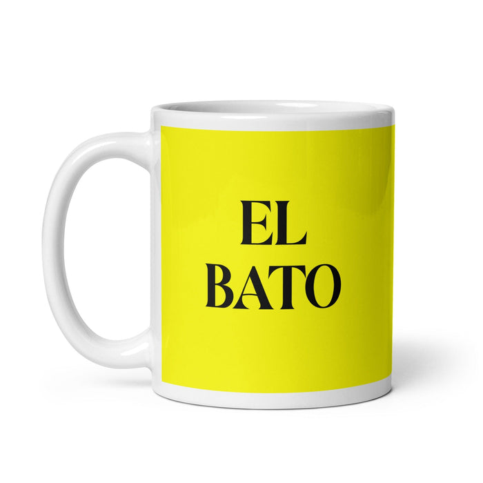 El Bato The Guy Funny Home Office Work Coffee Mug Mexican Spanish Pride Gift White Glossy Cup Yellow Card Mug Mexicada